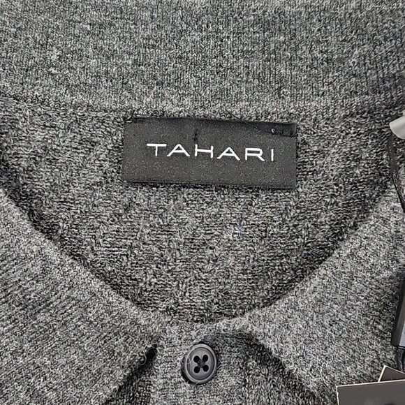 Tahari Wool Blend Sweater Men's Medium Grey Long Sleeve Pullover NWT MSRP $70 - Picture 7 of 16